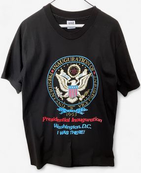 Vintage 1993 Presidential Inauguration Black T-shirt Sz L