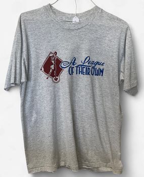 Vintage Heather Grey A League of Their Own T-shirt Sz XL