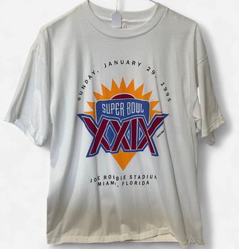 Vintage Super Bowl XXIX White T-shirt Sz XL