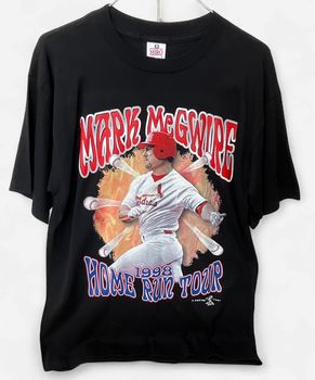 Vintage 1998 Mark McGwire Homerun Tour Black T-shirt Sz L