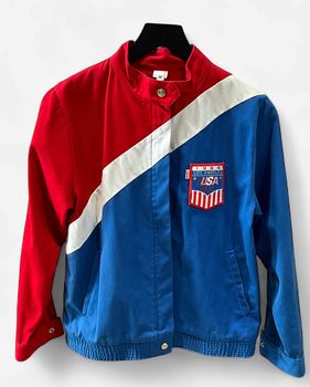 Vintage 1984 USA LA Olympic Full zip Jacket Sz M