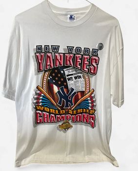 Vintage NY Yankees 1996 World Series Champions White T-shirt Sz L