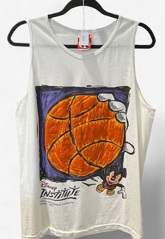 Vintage Disney Institute Basketball Training Site 1996 White Tank Top Sz L