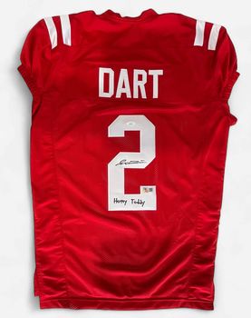 Ole Miss Rebels Jaxson Dart Autographed Jersey JSA COA