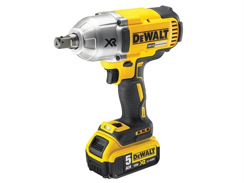DEWALT IMPACT WRENCH, High Torque - 2 X 5.0ah BATTERIES