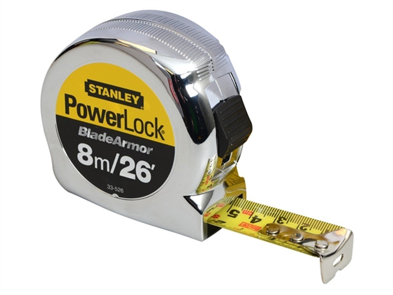 STANLEY TOOLS - PowerLock BladeArmor Pocket Tape 8m/26ft (Width 25mm)