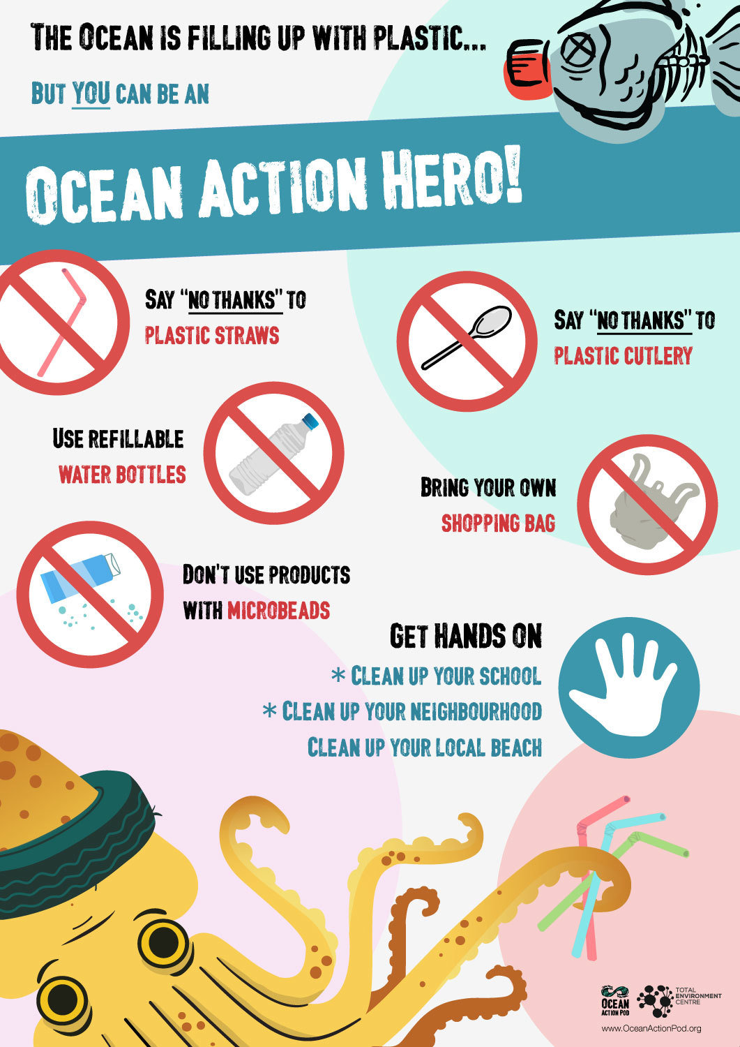 Poster: Be an Ocean Action Hero (A3 size only) Poster: Be an Ocean Action Hero (A3 size only)