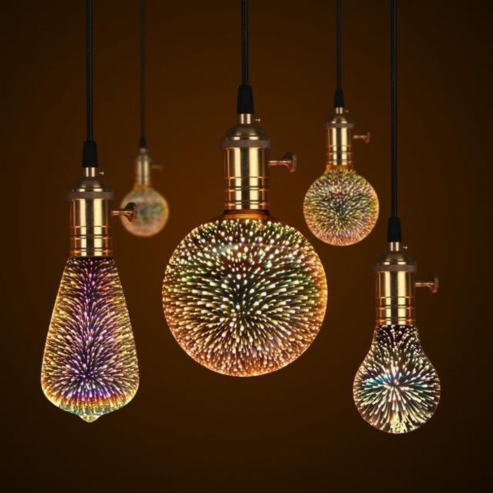 Galaxy Light Bulb – Infinity 3D Fireworks LED Lamp