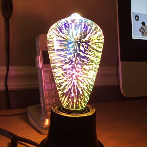 Galaxy Light Bulb – Infinity 3D Fireworks LED Lamp