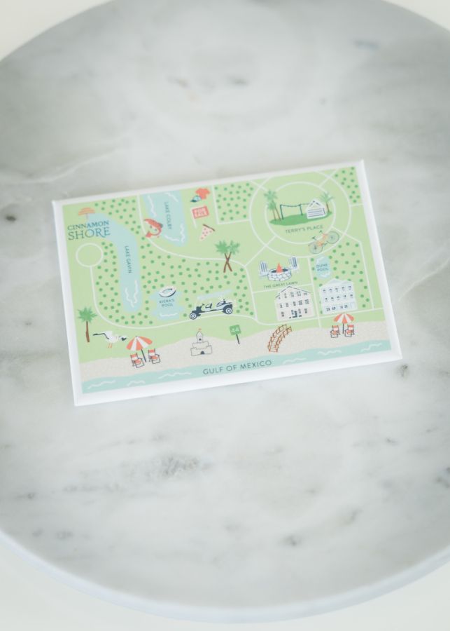 Cinnamon Shore Map Magnet