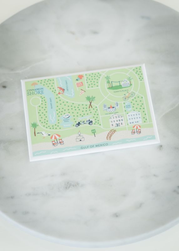 Cinnamon Shore Map Magnet