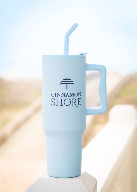 Light Blue Cinnamon Shore LeGrande 40oz Mug