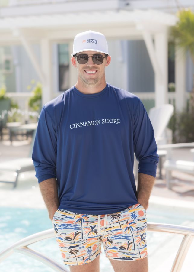 Navy Back Vent UPF 50 Sun Shirt, Size: Small