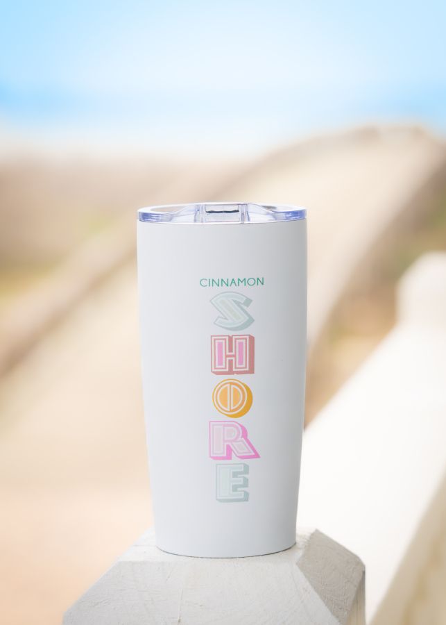 White Travel Tumbler