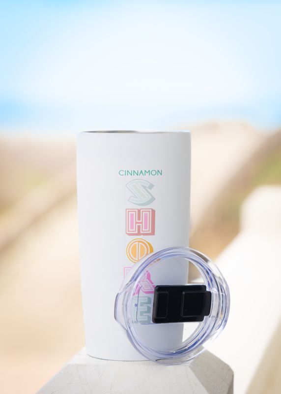 White Travel Tumbler