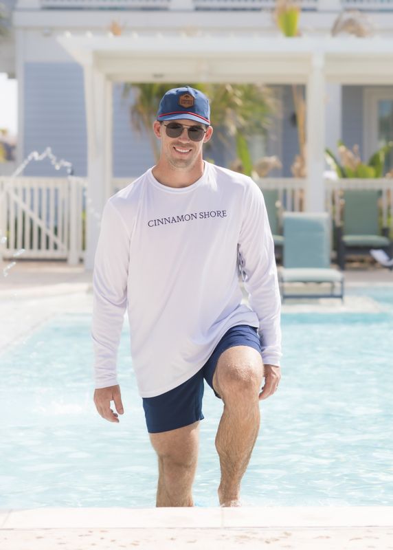 Cinnamon Shore Men's White Solar UPF Shirt