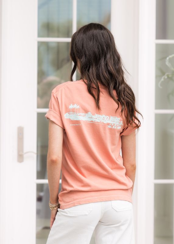 Coral Beachfront Adult Tee
