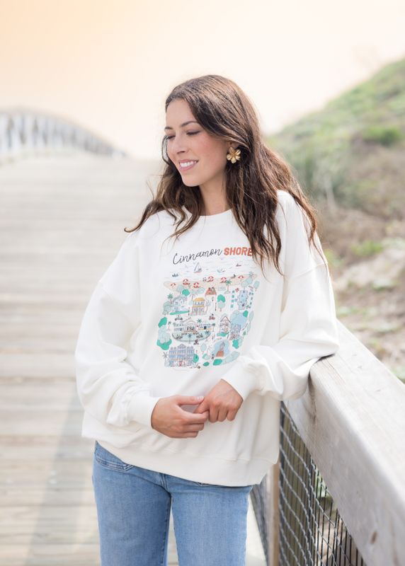 Cinnamon Shore Doodle Sweatshirt