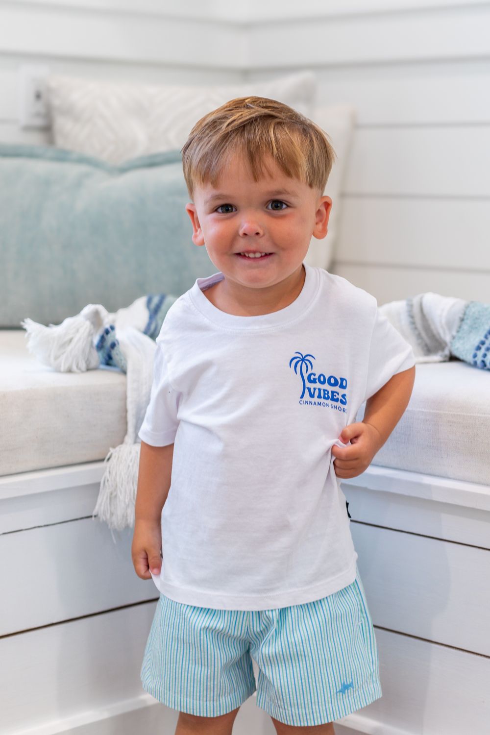 Feather 4 Arrow x Cinnamon Shore Good Vibes Vintage Tee, Size: 2/3T