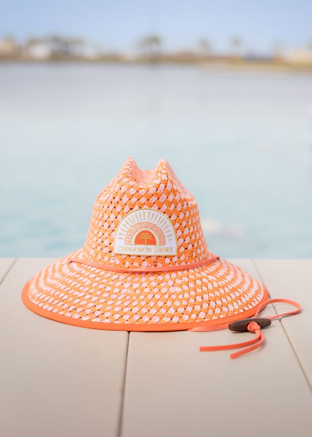 Baldiz Pink/Orange Lifeguard Patch Hat, color: Pink/Orange