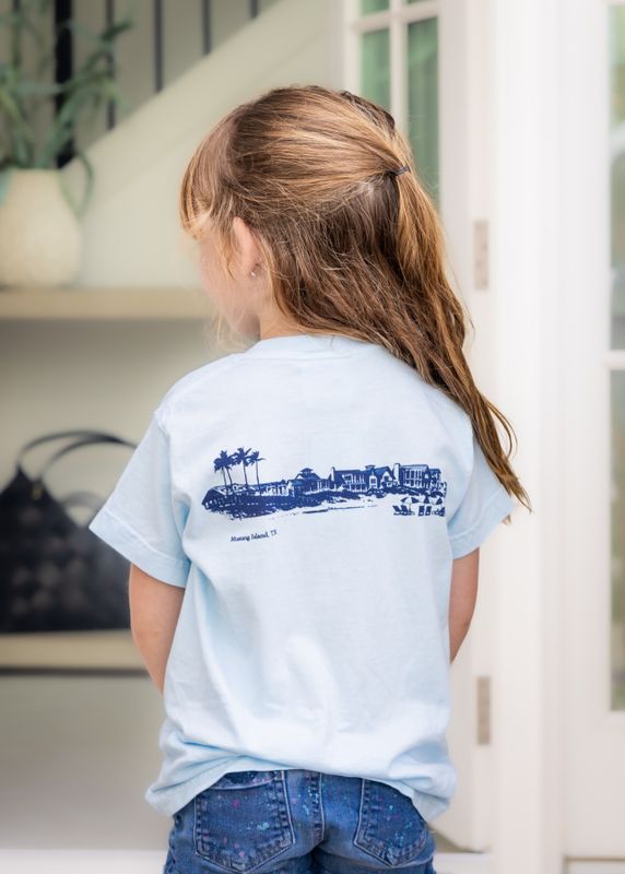 Chambray Beachfront Youth Tee