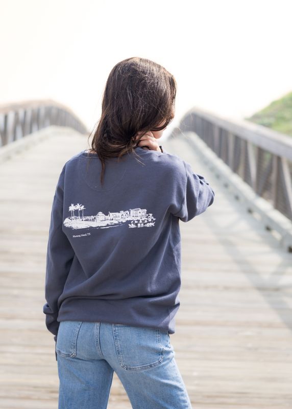 Anchor Slate Beachfront Adult Sweatshirt
