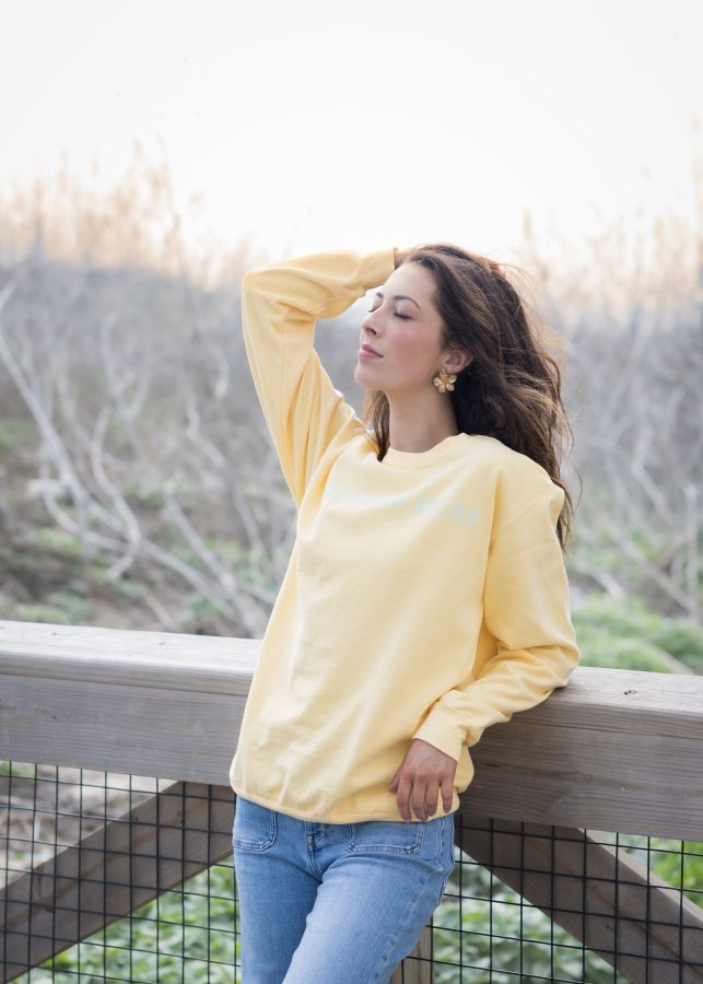 Butter Beachfront Adult Sweatshirt, Size: Small