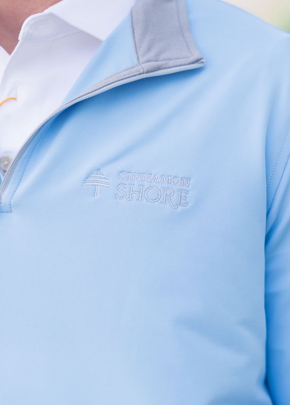 Peter Millar Perth Quarter Zip - Cottage Blue