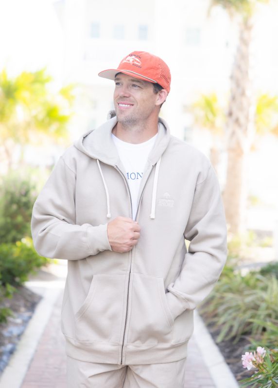 Men's Atmosphere Zip Up Cinnamon Shore Hoodie