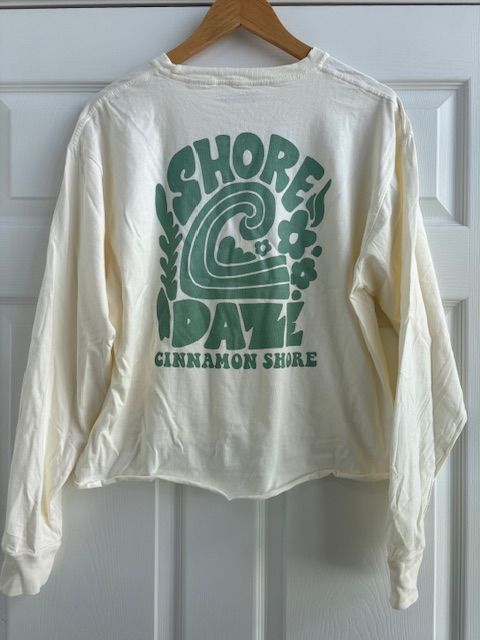 Cinnamon Shore Ivory Daze Long Sleeve Tee, Size: Small