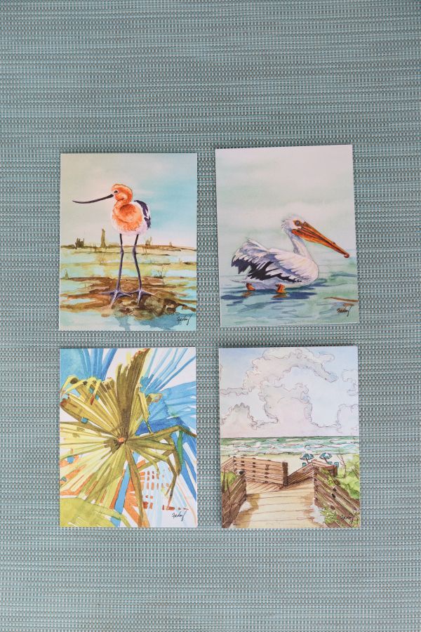 Christi Farley Custom Notecards | Set of 8 | Boardwalk