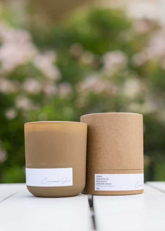 Cinnamon Shore Palo Santo Scented Soy Wax Candle