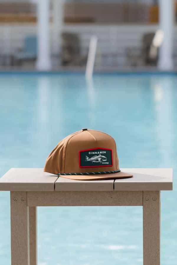 Staunch Adult Brown Fish Patch Hat