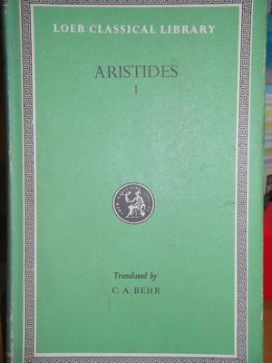 Aristides I, translated by C.A. Behr