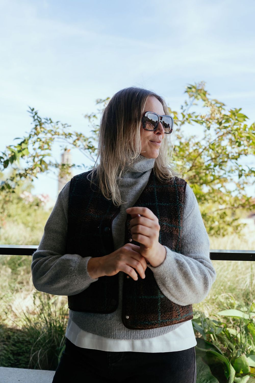 Nora Knit Grey Melange