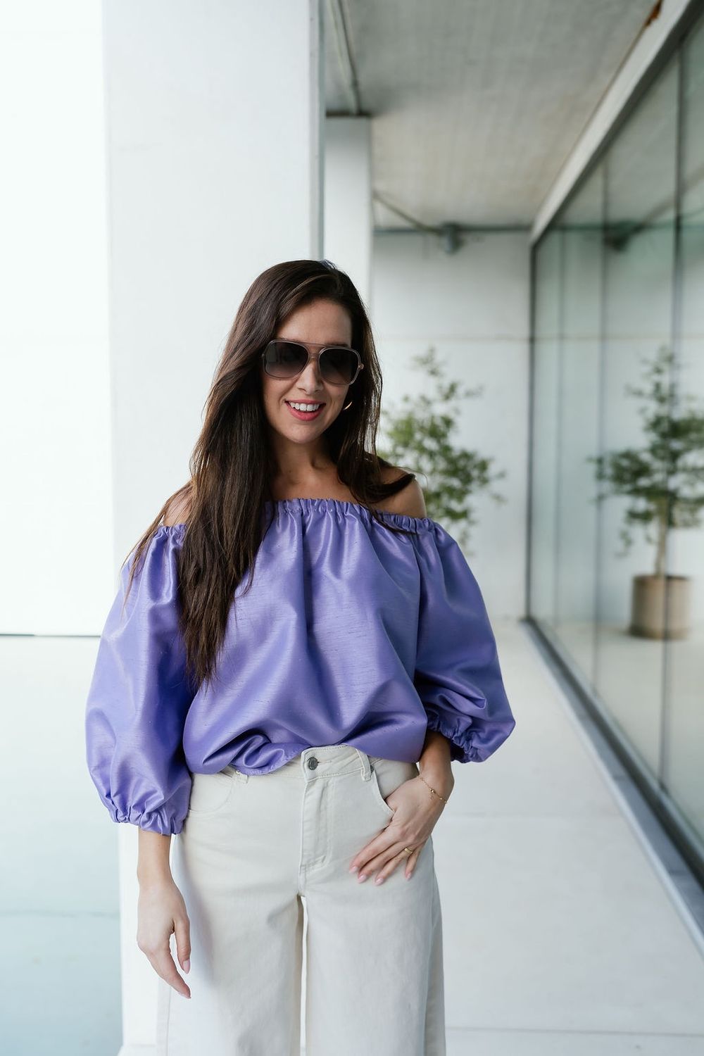 Off Shoulder Top Chloé‚ Lila