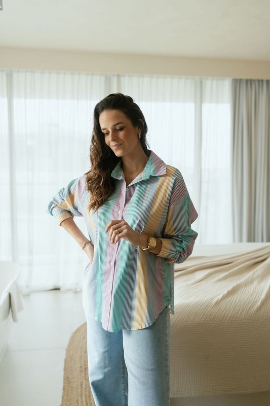 Striped Blouse Pastel