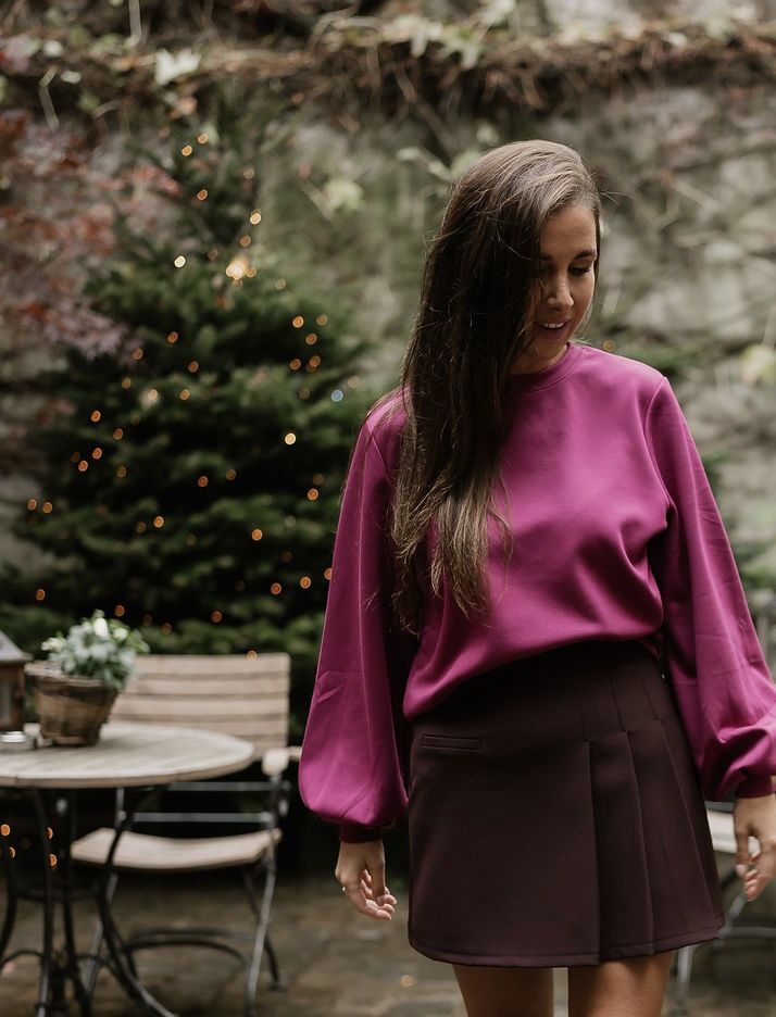 Kiara Mini Skort Burgundy (XS)