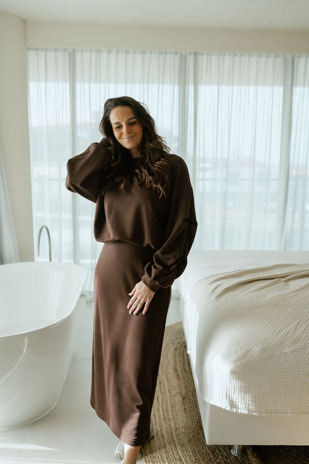 Sweater Skirt Chocolate