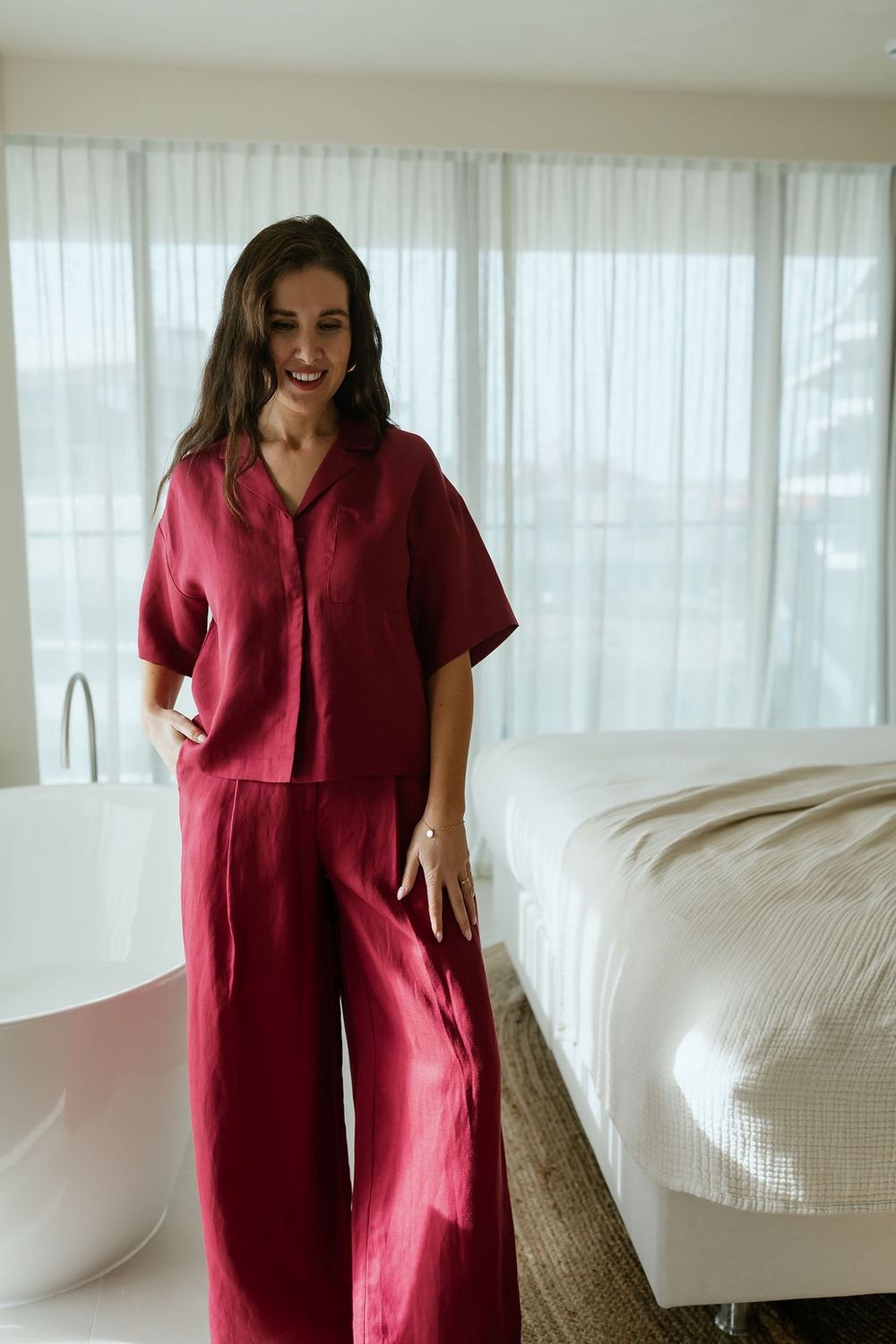 2/4 Boxy Linen Shirt Lyra Anemone