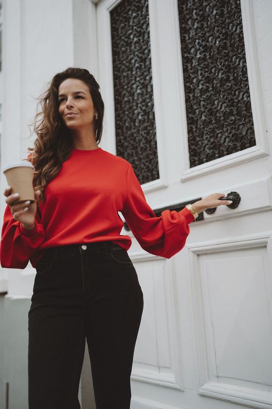 SC Blouse Sweater Red