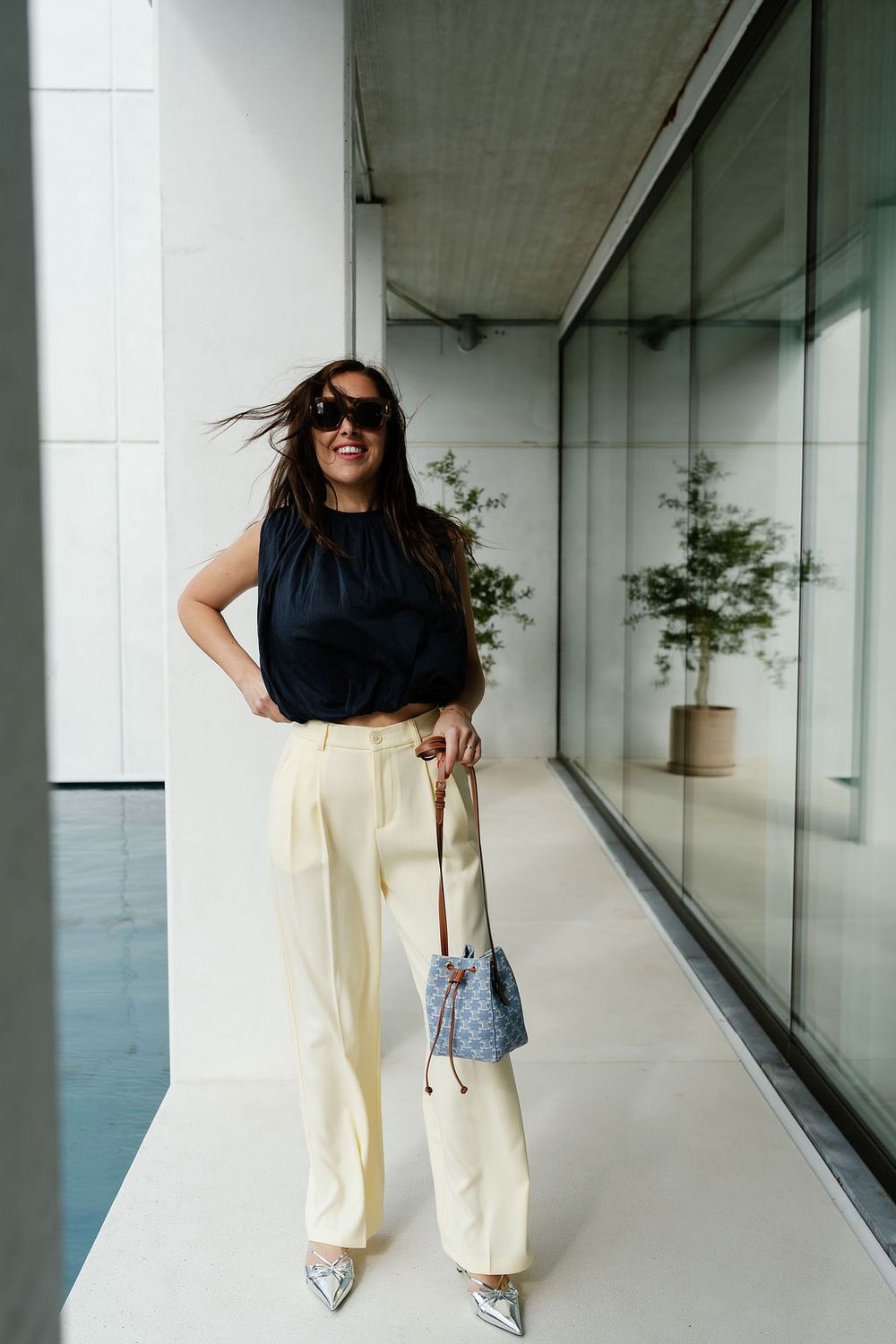 Pants Siska Pastel Yellow