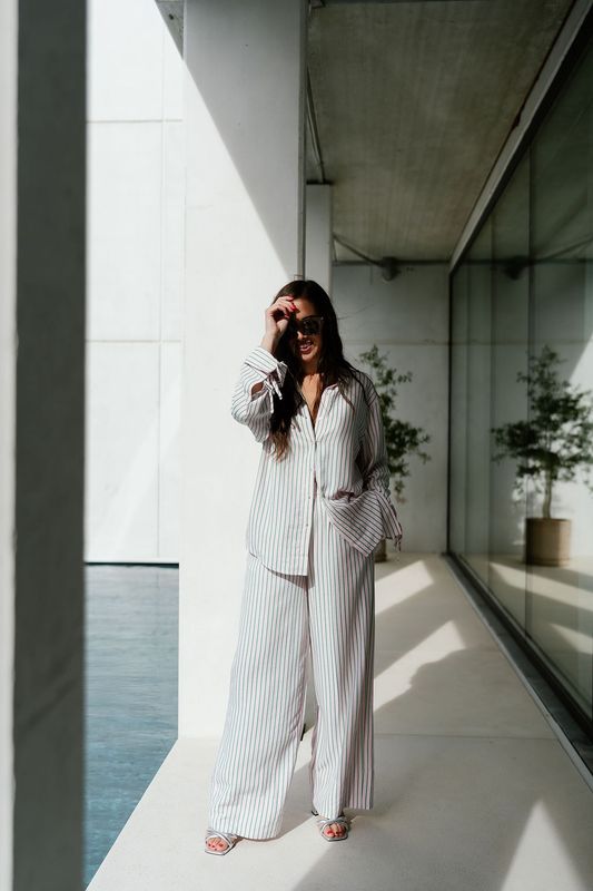 Pants Cataleya Pink/Green Stripe