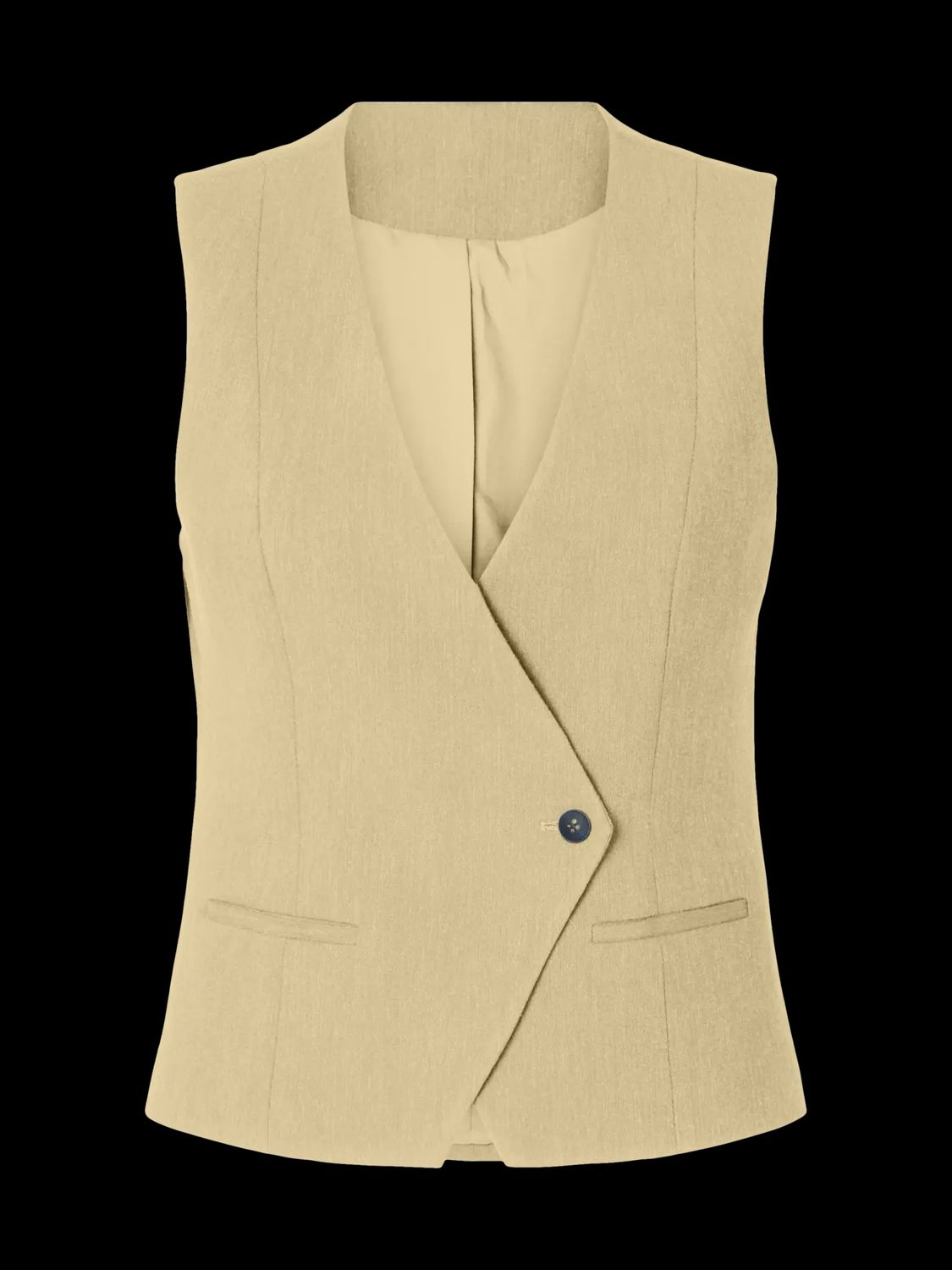Asymetric Vest Rita Italian Straw