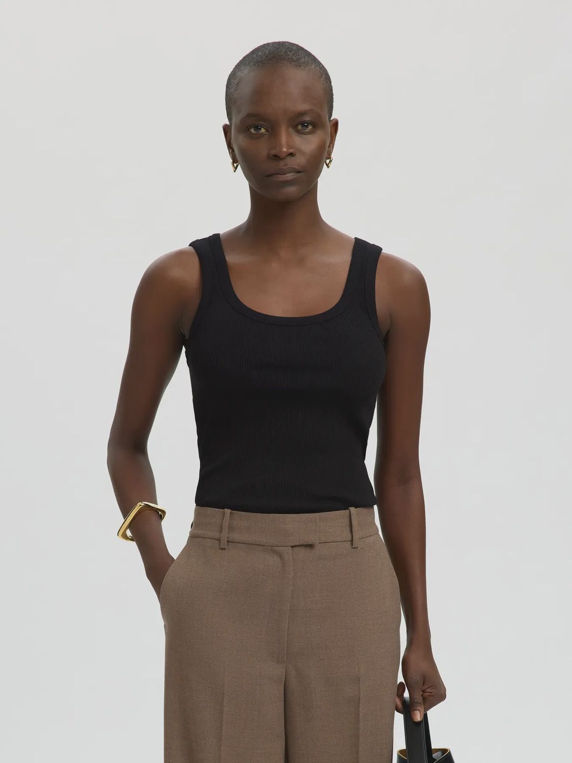 Tank Top U-Neck Wannna Black