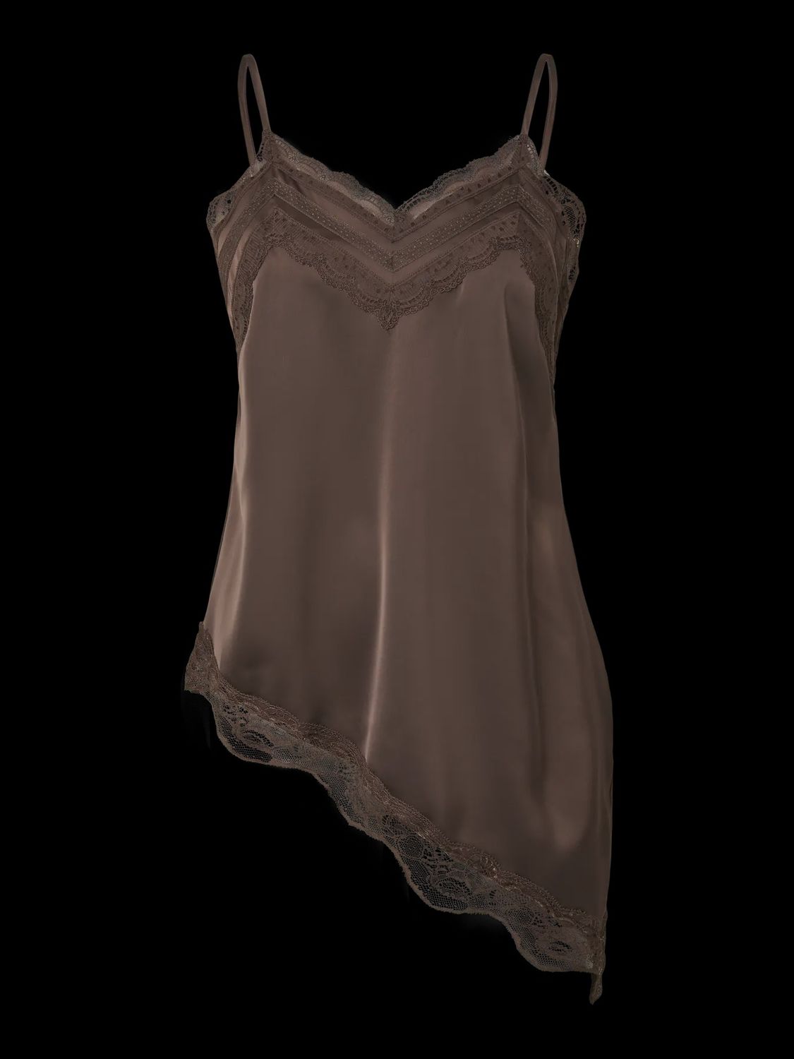Lace Strap Top Eveline Chocolate