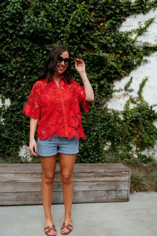 2/4 Shirt Gala Poinsettia