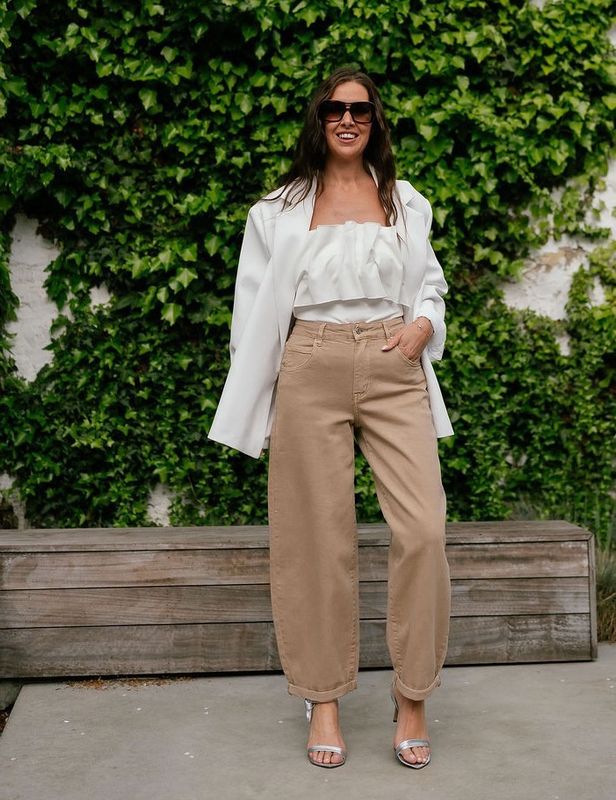 Barrel Jeans Lightbrown