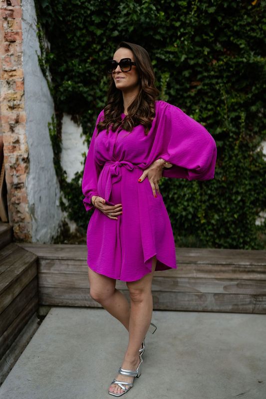 Nomi Short Dress Berry