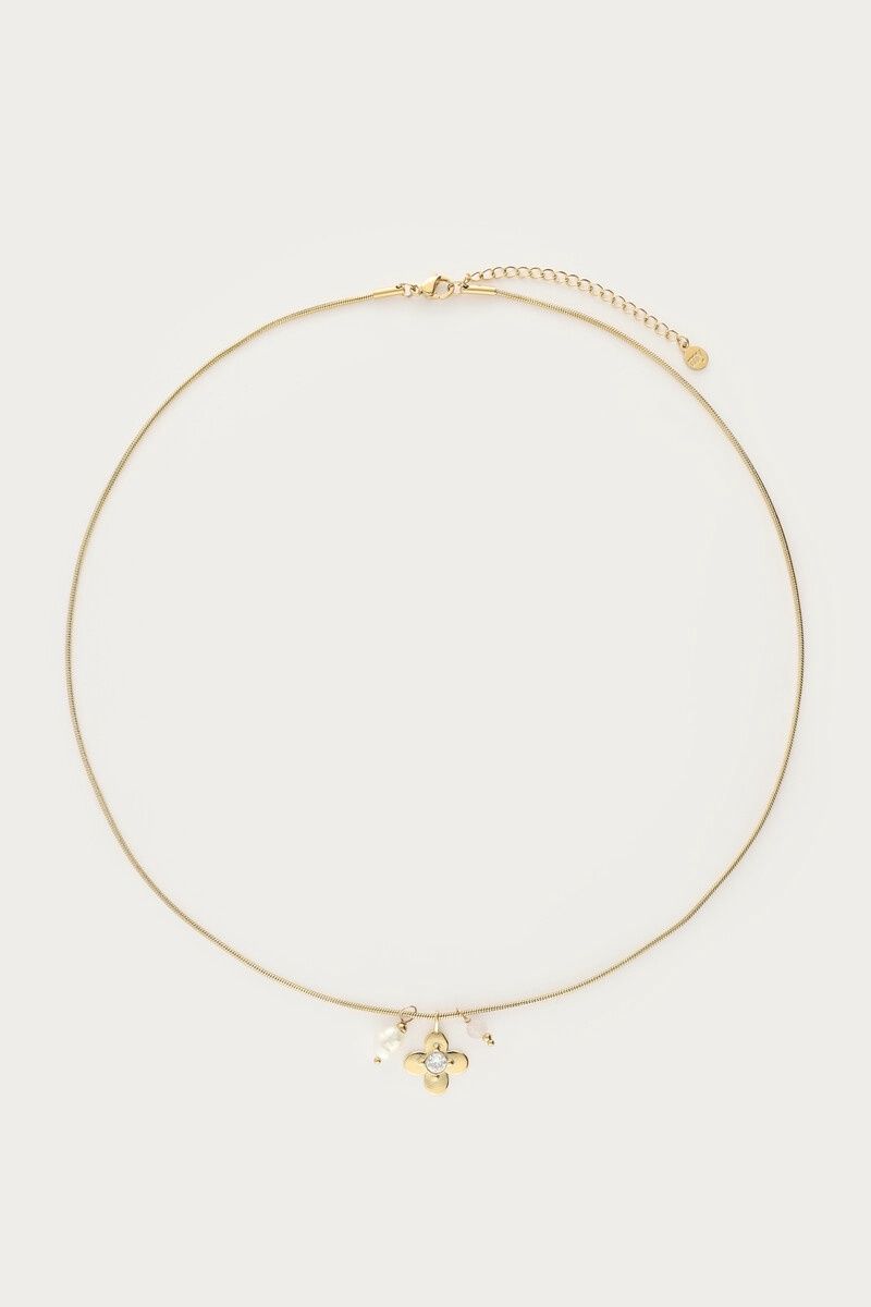 MY Botanical Ketting Bloem En Strass